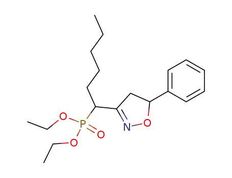 [1-(5-Phenyl-4,5-dihydro-isoxazol-3-yl)-hexyl]-phosphonic acid diethyl ester