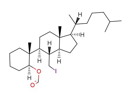 Molecular Structure of 93789-71-0 (6-iodo-5,6-seco-B-nor-5α-cholestan-5β-ol)
