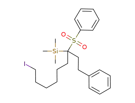 9-iodo-3-(trimethylsilyl)-1-phenyl-3-(phenylsulfonyl)nonane