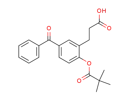 Benzenepropanoic acid, 5-benzoyl-2-(2,2-dimethyl-1-oxopropoxy)-