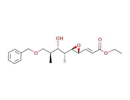 (E)-3-[(2R,3R)-3-((1R,2S,3S)-4-Benzyloxy-2-hydroxy-1,3-dimethyl-butyl)-oxiranyl]-acrylic acid ethyl ester