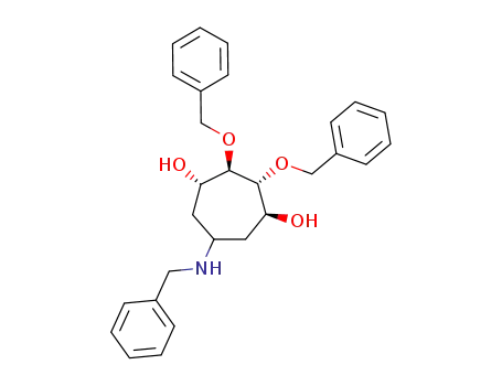 N-([3S,4R,5R,6S]-4,5-di-O-benzyl-3,4,5,6-tetrahydroxycycloheptanyl)-N-benzylamine