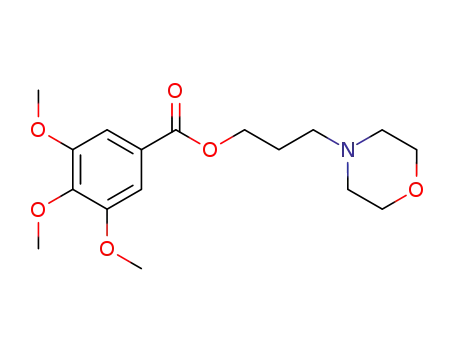 Molecular Structure of 60439-46-5 (3-Morpholinopropyl=3,4,5-trimethoxybenzoate)
