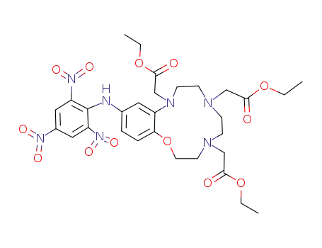 [8,11-Bis-ethoxycarbonylmethyl-2-(2,4,6-trinitro-phenylamino)-6,7,8,9,10,11,12,13-octahydro-5-oxa-8,11,14-triaza-benzocyclododecen-14-yl]-acetic acid ethyl ester