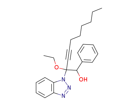 2-(Benzotriazol-1-yl)-2-ethoxy-1-hydroxy-1-phenyl-3-decyne