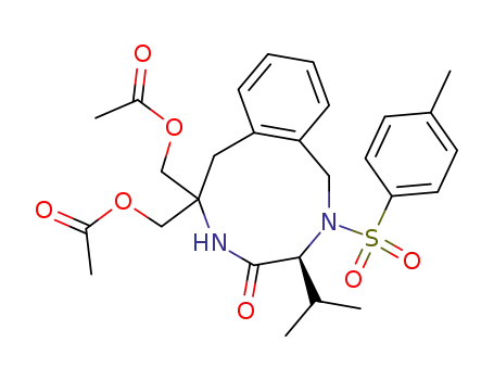 (S)-1,2,3,5,6,7-hexahydro-6,6-bis<(acetyloxy)methyl>-2-<(4-methylphenyl)sulfonyl>-3-(1-methylethyl)-4H-2,5-benzodiazonin-4-one