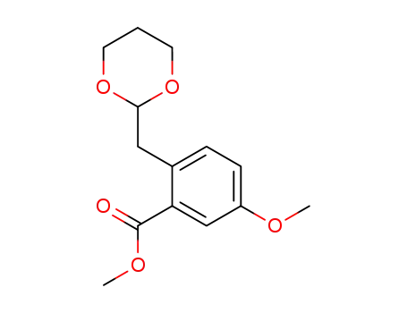 Benzoic acid, 2-(1,3-dioxan-2-ylmethyl)-5-methoxy-, methyl ester