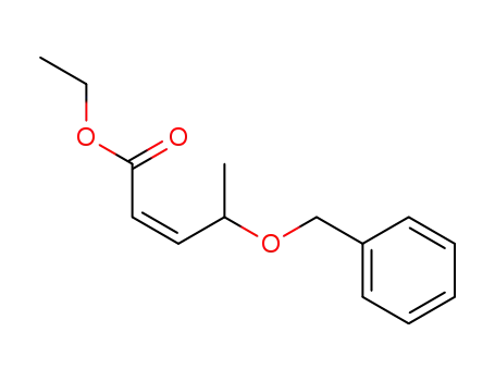 Molecular Structure of 111752-64-8 (2-Pentenoic acid, 4-(phenylmethoxy)-, ethyl ester, (Z)-)
