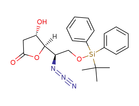 (4S,5R)-5-[(R)-1-Azido-2-(tert-butyl-diphenyl-silanyloxy)-ethyl]-4-hydroxy-dihydro-furan-2-one