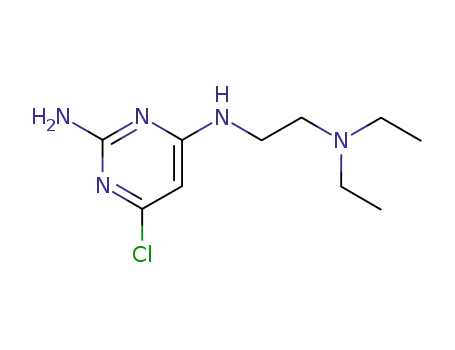 Molecular Structure of 856972-91-3 (6-chloro-N4-(2-diethylamino-ethyl)-pyrimidine-2,4-diyldiamine)