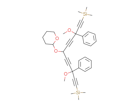 2-[4-Methoxy-1-(3-methoxy-3-phenyl-5-trimethylsilanyl-penta-1,4-diynyl)-4-phenyl-6-trimethylsilanyl-hexa-2,5-diynyloxy]-tetrahydro-pyran