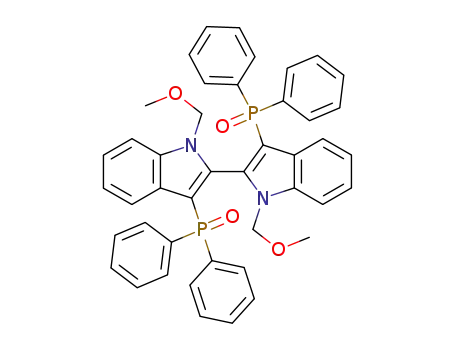 Molecular Structure of 317832-04-5 ((+/-)-3,3'-bis(diphenylphosphinyl)-1,1'-dimethoxymethyl-2,2'-indole)