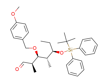 (2R,3S,4R,5R)-5-(tert-Butyl-diphenyl-silanyloxy)-3-(4-methoxy-benzyloxy)-2,4-dimethyl-heptanal