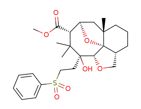 methyl 1β-hydroxy-1α-(2'-phenylsulfonylethyl)-3α,10α-oxido-2α,13α-oxido-8β,12,12-trimethylbicyclo<6.4.0<sup>3,8</sup>>dodec-11α-oate