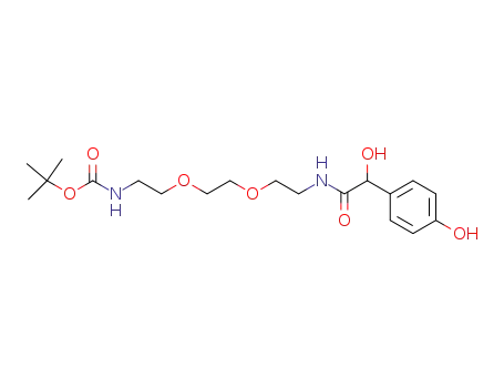 5,8-Dioxa-2,11-diazatridecanoic acid,
13-hydroxy-13-(4-hydroxyphenyl)-12-oxo-, 1,1-dimethylethyl ester