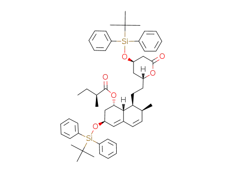 (S)-2-Methyl-butyric acid (1S,3S,7S,8S,8aR)-3-(tert-butyl-diphenyl-silanyloxy)-8-{2-[(2R,4R)-4-(tert-butyl-diphenyl-silanyloxy)-6-oxo-tetrahydro-pyran-2-yl]-ethyl}-7-methyl-1,2,3,7,8,8a-hexahydro-naphthalen-1-yl ester