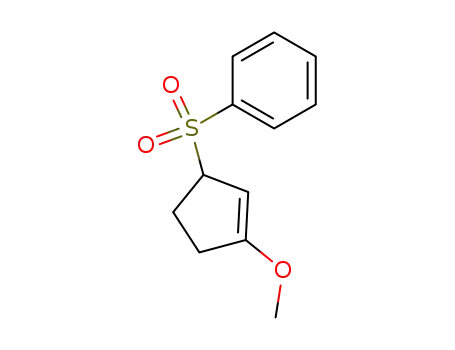 Molecular Structure of 168908-06-3 ((3-Methoxy-cyclopent-2-enesulfonyl)-benzene)
