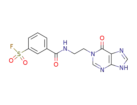 3-[2-(6-Oxo-6,9-dihydro-purin-1-yl)-ethylcarbamoyl]-benzenesulfonyl fluoride