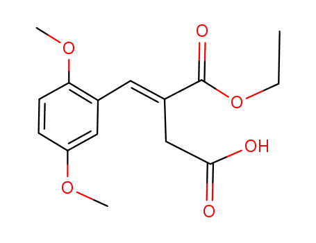 Butanedioic acid, [(2,5-dimethoxyphenyl)methylene]-, 1-ethyl ester,
(2E)-