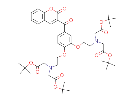 ({2-[2-[2-(bis-tert-butoxycarbonylmethyl-amino)-ethoxy]-5-(2-oxo-2H-chromene-3-carbonyl)-phenoxy]-ethyl}-tert-butoxycarbonylmethyl-amino)-acetic acid tert-butyl ester