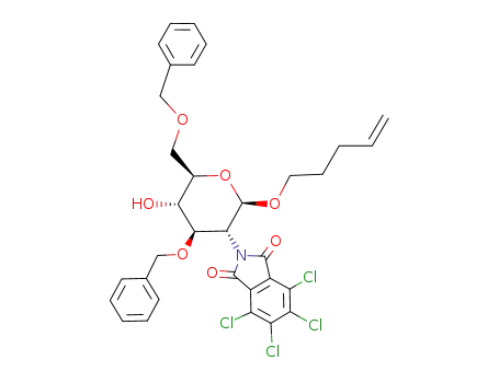 pent-4-enyl 3,6-di-O-benzyl-2-deoxy-2-tetrachlorophthalimido-β-D-glucopyranoside