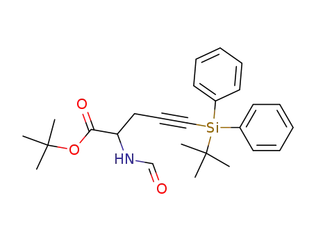 tert-Butyl 2-formamido-5-(tert-butyldiphenylsilyl)pent-4-ynoate