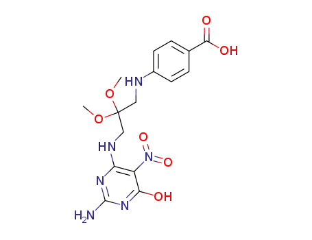 1-<(2-Amino-4-hydroxy-5-nitropyrimidin-6-yl)amino>-2,2-dimethoxy-3-<(p-carboxyphenyl)amino>propane