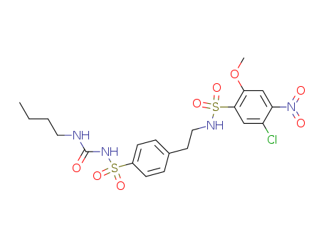 Benzenesulfonamide,N-[2-[4-[[[(butylamino)carbonyl]amino]sulfonyl]phenyl]ethyl]-5-chloro-2-methoxy-4-nitro-