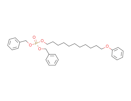 Phosphoric acid, 11-phenoxyundecyl bis(phenylmethyl) ester