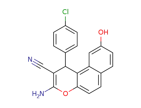 3-amino-1-(4-chlorophenyl)-9-hydroxy-1H-benzo[f]chromene-2-carbonitrile
