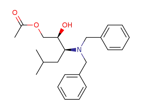 Acetic acid (2S,3S)-3-dibenzylamino-2-hydroxy-5-methylhexyl ester