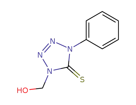 Molecular Structure of 32550-63-3 (1-(Hydroxymethyl)-4-phenyl-2-tetrazoline-5-thione)