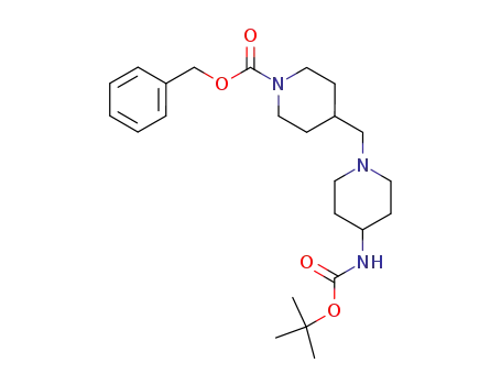 4-(4-TERT-BUTOXYCARBONYLAMINO-PIPERIDIN-1-YLMETHYL)-PIPERIDINE-1-CARBOXYLIC ACID BENZYL ESTER