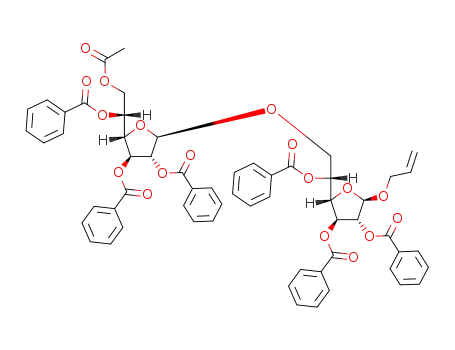 allyl 6-O-acetyl-2,3,5-tri-O-benzoyl-β-D-galactofuranosyl-(1->6)-2,3,5-tri-O-benzoyl-β-D-galactofuranoside