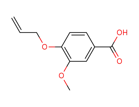 Molecular Structure of 22280-97-3 (4-(ALLYLOXY)-3-METHOXYBENZOIC ACID)