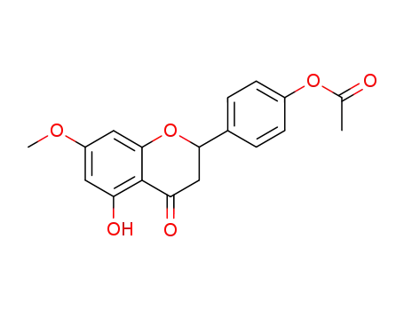 Molecular Structure of 88607-74-3 (4H-1-Benzopyran-4-one,
2-[4-(acetyloxy)phenyl]-2,3-dihydro-5-hydroxy-7-methoxy-, (S)-)