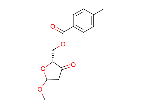 Benzoic acid, 4-methyl-,
[(2R)-tetrahydro-5-methoxy-3-oxo-2-furanyl]methyl ester