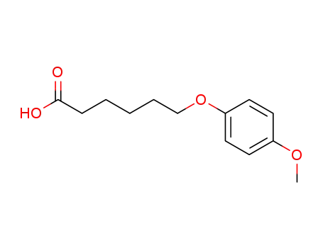 Molecular Structure of 132858-54-9 (Hexanoic acid, 6-(4-methoxyphenoxy)-)