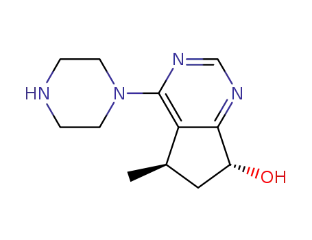 (5R,7R)-5-methyl-4-(piperazin-1-yl)-6,7-dihydro-5H-cyclopenta[d]pyrimidin-7-ol
