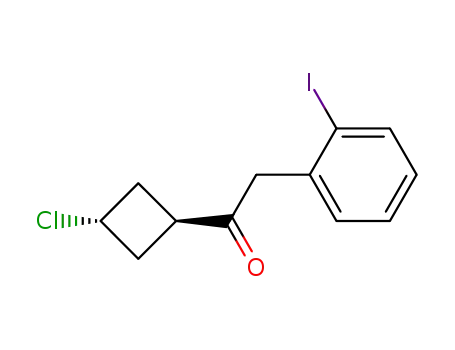 Ethanone, 1-(trans-3-chlorocyclobutyl)-2-(2-iodophenyl)-