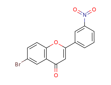 4H-1-Benzopyran-4-one, 6-bromo-2-(3-nitrophenyl)-