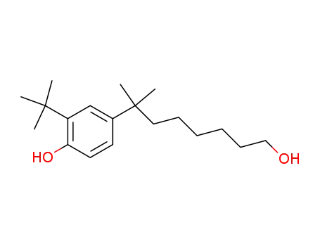 2-tert-butyl-4-(7'-hydroxy-1',1'-dimethylheptyl)phenol