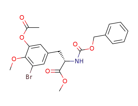 L-Tyrosine,
3-(acetyloxy)-5-bromo-O-methyl-N-[(phenylmethoxy)carbonyl]-, methyl
ester