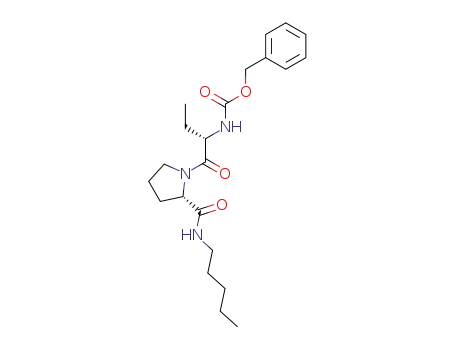 N-benzyloxycarbonyl-(2S)-aminobutyryl-L-proline n-pentylamide