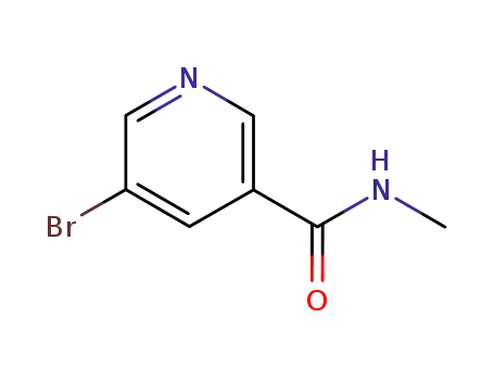Molecular Structure of 153435-68-8 (5-Bromo-N-methyl-nicotinamide)