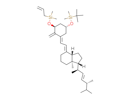 (1R,3aS,7aR)-4-[2-[(3S,5R)-3-(Allyl-dimethyl-silanyloxy)-5-(tert-butyl-dimethyl-silanyloxy)-2-methylene-cyclohex-(E)-ylidene]-eth-(E)-ylidene]-7a-methyl-1-((E)-(1R,4R)-1,4,5-trimethyl-hex-2-enyl)-octahydro-indene