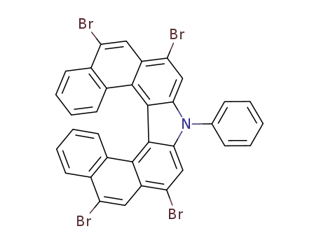 rac-5,7,11,13-tetrabromo-9-phenyldinaphtho[2,1-c:1',2'-g]carbazole