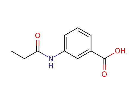 Molecular Structure of 76208-99-6 (Benzoic acid, 3-[(1-oxopropyl)amino]- (9CI))