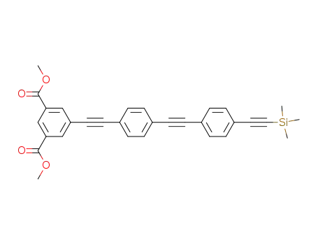 1,3-Benzenedicarboxylic acid,
5-[[4-[[4-[(trimethylsilyl)ethynyl]phenyl]ethynyl]phenyl]ethynyl]-, dimethyl
ester
