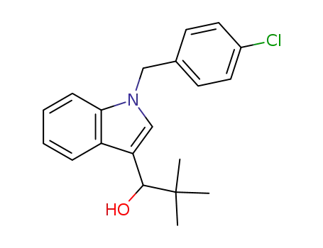 1H-Indole-3-methanol, 1-[(4-chlorophenyl)methyl]-a-(1,1-dimethylethyl)-